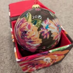 Floral Vera Bradley 2012 ornament with Box